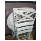 OUTDOOR FOLDING TABLE AND CHAIRS