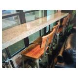 HIGH TOP WOODEN CHAIRS WITH BACK