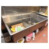 SS 3 COMPARTMENT SINK