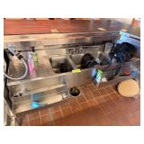 SS UNDERBAR 3 COMPARTMENT SINK