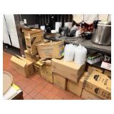 LOT OF TO GO CONTAINERS / LOT OF PAPER GOODS