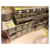 CUSTOM SS TABLE W DOUBLE UNDER SHELF