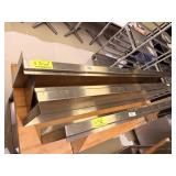 SS WALL SHELF W/ TICKET HOLDER