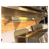 SS WALL SHELF W TICKET HOLDER