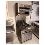 BAKERS PRIDE 4 BURNER W SALAMANDER