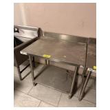 REGENCY SS 3 FT X 30 INCH SS TABLE