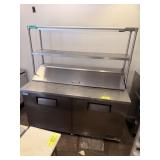 TRUE SS 2 DOOR BAIN MARIE W DOUBLE OVER SHELF