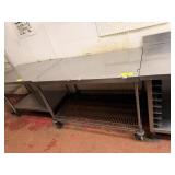 SS TABLE W METRO UNDER SHELF