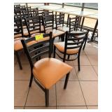 LEATHER SEAT METAL FRAME CHAIRS