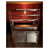 COOL TECH SS 2 DOOR LOWBOY W/ DOUBLE OVER SHELF