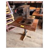 SINGLE BASE WOODEN TABLE