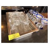 ASSORTED GLASS ON BAR