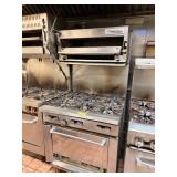 US RANGE 6 BURNER W SALAMANDER