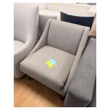 Gray Fabric Accent Chair