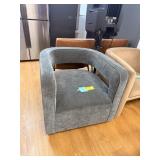 Abbyson Lunar Stain-Resistant Fabric Swivel Chair