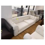 Abbyson Gwen Fabric Chesterfield Sofa