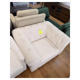 Abbyson Gwen Stain Resistant Fabric Chesterfield