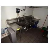 SS 3 COMPARTMENT SINK