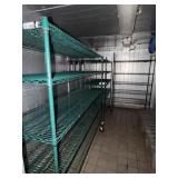 GREEN COATED METRO RACK - IN WALK IN