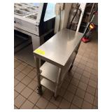 SS FILLER TABLE ON CASTER