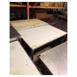 SS TABLE W POLIBOARD TOP