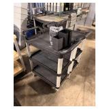 VOLLRATH BLACK SERVICE CARTS