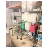 ASSORTED METRO RACK ON CASTER