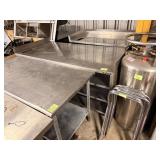 SS DISH CABINET W TRIPLE UNDER SHELF