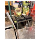 SS TABLE W METRO UNDER SHELF