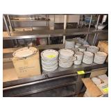 ASSORTED DETAILED RING WHITE DISHES