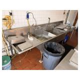 SS 2 BAY SINK W/ DRAIN BOARD