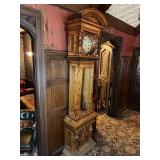 WOODEN GRANDfather  CLOCK