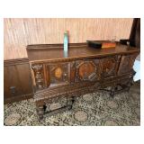 WOODEN VINTAGE BOOK CABINET