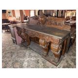 GRANITE TOP WOODEN VINTAGE FURNITURE