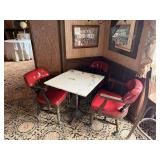 SINGLE BASE WHITE GRANITE TABLE