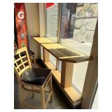 WOODEN TABLE WINDOW COUNTER