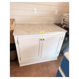 GRANITE TOP WHITE CABINET