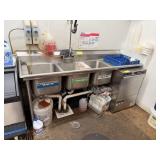 SS 3 COMPARTMENT SINK