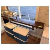 SOUTH AMERICAN MAHOGANY TABLE TOP - 107 INCH X 15