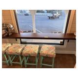 SOUTH AMERICAN MAHOGANY TABLE TOP - 95 INCH X 15