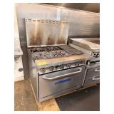 BAKERS PRIDE 6 BURNER STOVE W OVEN