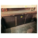 PERLICK BLACK 3 DOOR BAR BACK - MODEL BS84