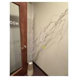 Decorative White Branch Arrangement in Vase