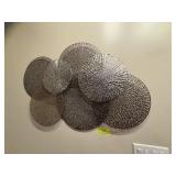 Metal Wall Art Sculpture with Circular Discs