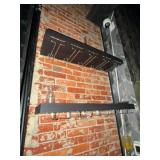 Wall-Mounted Black Wood Glass Racks