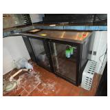 True TBB-24-60-HC-LD 2 Glass Door Back Bar Cooler
