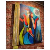 Nitu Signed Painting on Canvas