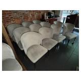 Gray Upholstered Dining Chairs