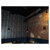 Black metal hanging pendant light