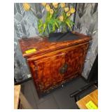 Antique Wood Cabinet with Double Doors